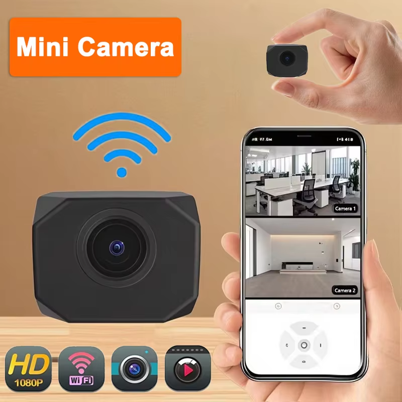 Home Security Wireless - 4K HD WiFi-Überwachungskamera für Zuhause, Mini-Smart-IP-Überwachung