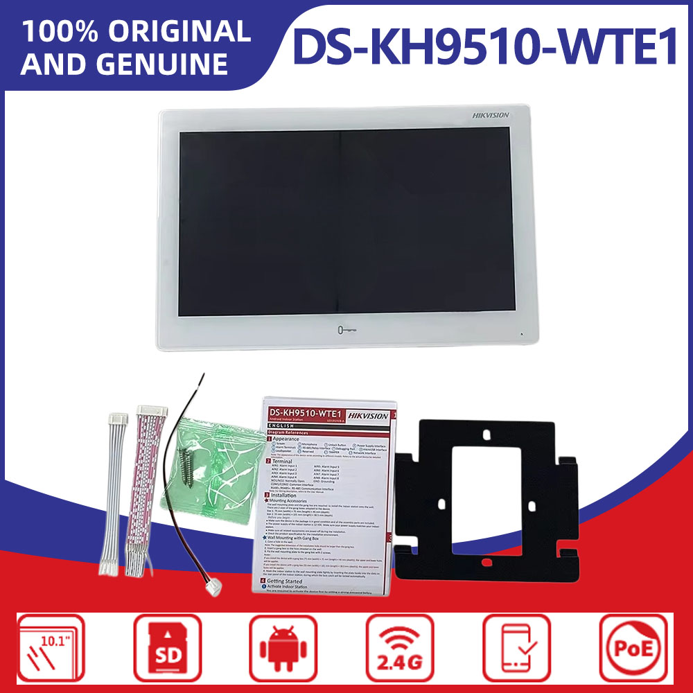 Home Security System Hikvision - Hikvision DS-KH9510-WTE1(B) 10,1-Zoll-Touchscreen-IP-Innenstation mit Android 10