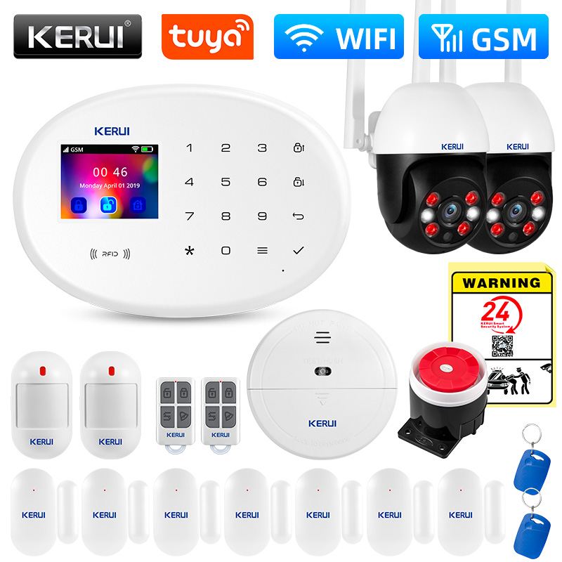 Home Security System Installation - KERUI W202 WIFI GSM Alarm System