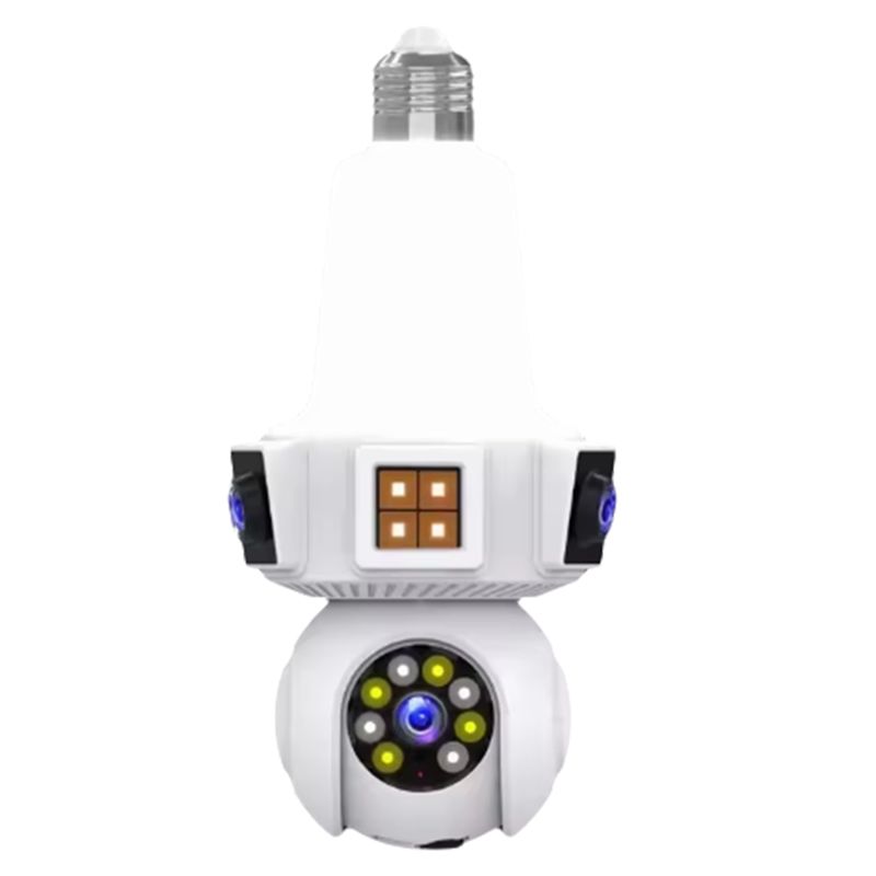 Home Security Cameras Wireless - 【A08I】Duale Objektiv-Überwachungskamera für Zuhause, Kabellose WLAN-Mini-CCTV-Kamera,