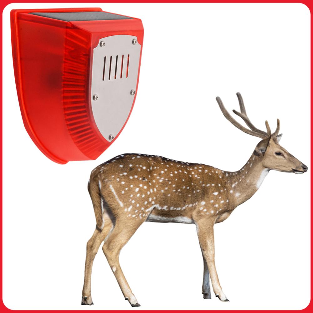 Barking Dog Alarm - Solarbetriebener Außenalarm Wasserdichter Solar-Ton- und Lichtalarm