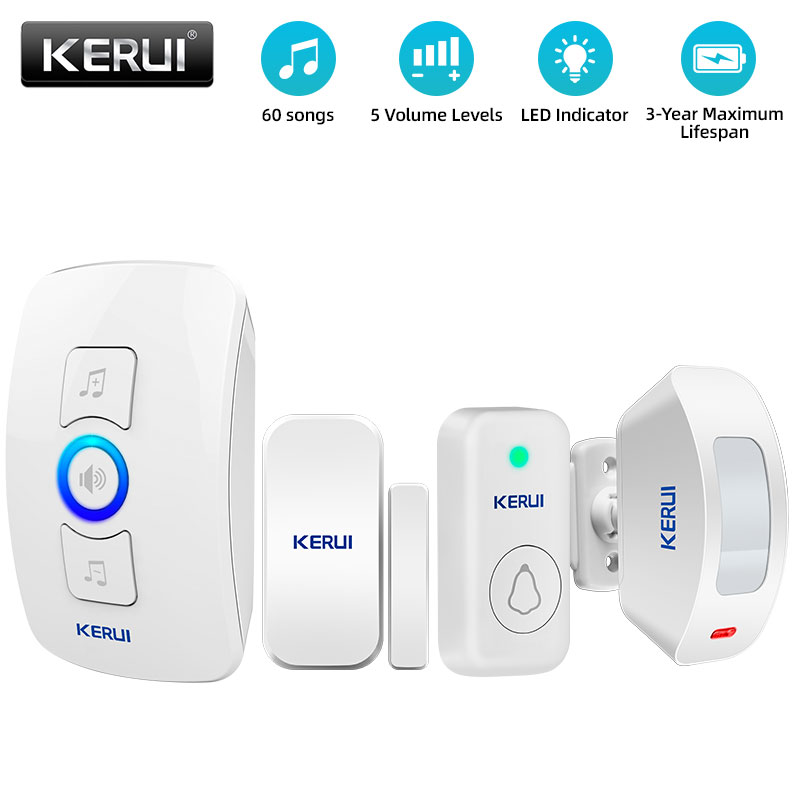 Home Security Ring - KERUI Drahtlose Türklingel Home Security Willkommen