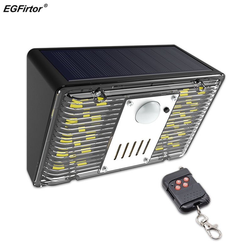 Home Security Yard Sensors - EGFirtor Solar Licht Alarm Lampe Fernbedienung