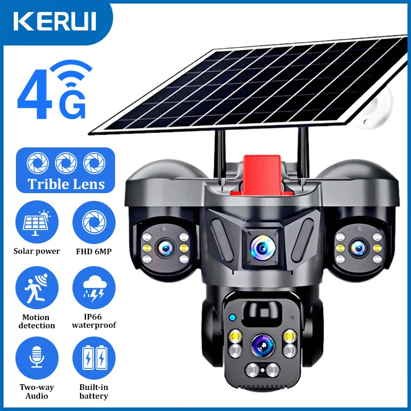 Home Security Monitoring System - KERUI V380 Pro Outdoor PTZ 6MP