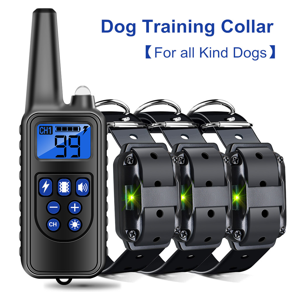 Barking Dog Alarm - Elektrisches Hundetrainingshalsband für Hunde, Anti-Bell-Stopp, wiederaufladbar,