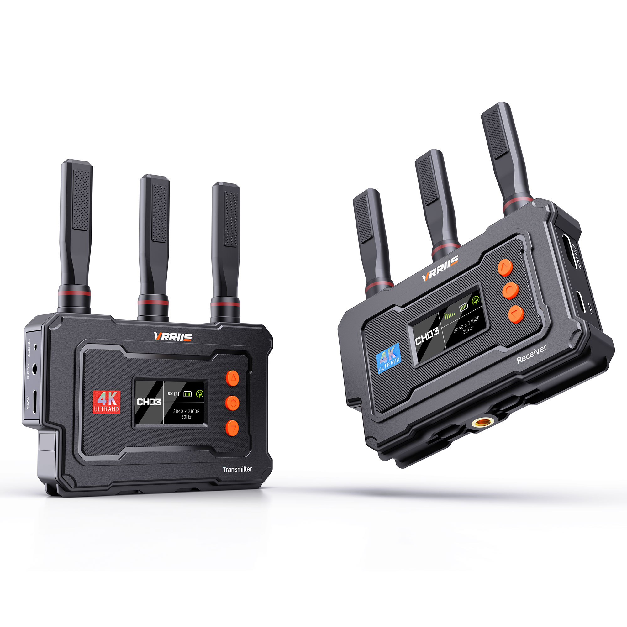 Home Security Wireless - HDMI Kabelloses 4K-Videoübertragungsset mit 450M Reichweite,