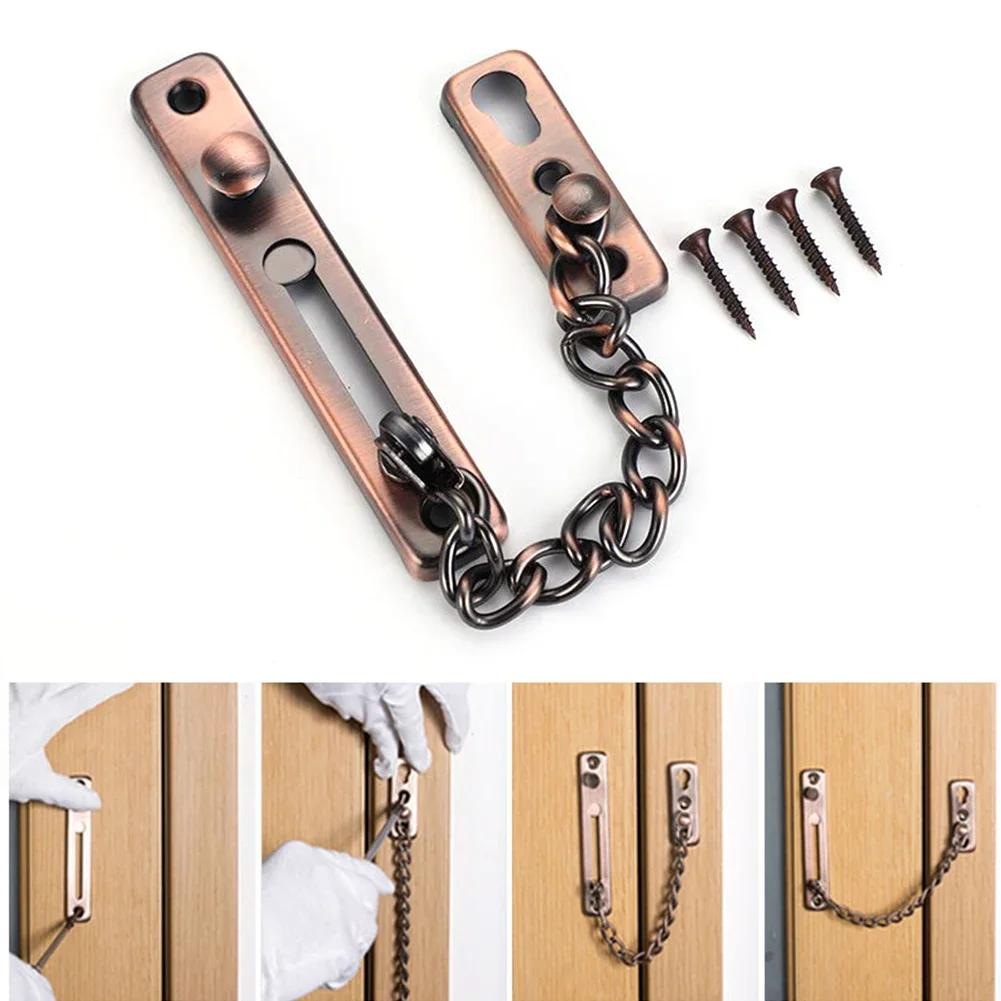 Door Chain Guard - Türkette mit Schloss, Türschloss, Kettenriegel, Kindersicherung,