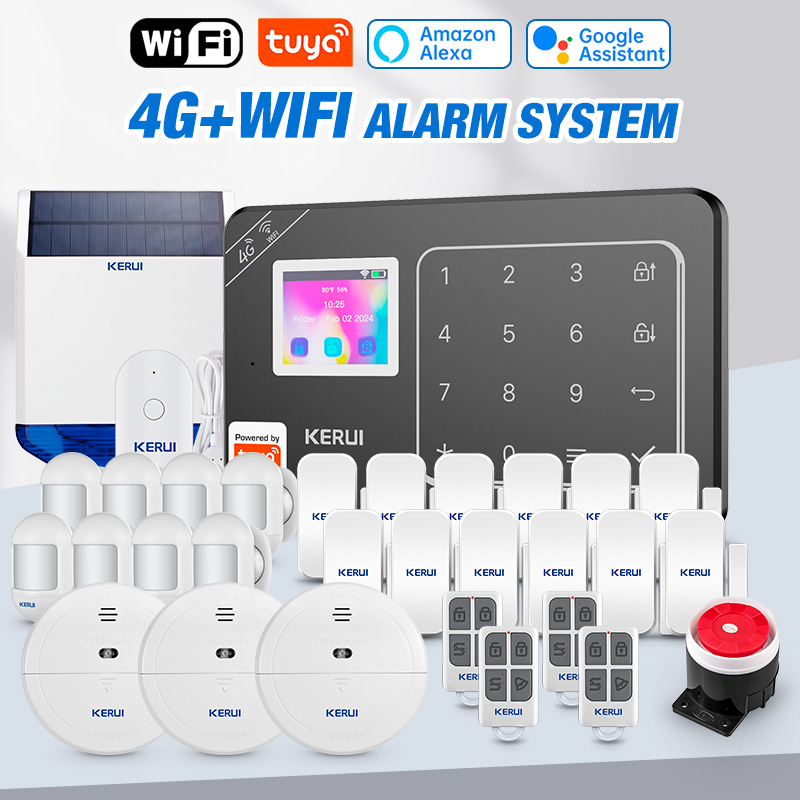 Home Security System Installation - KERUI GSM 4G WiFi Alarm Sicherheitssystem