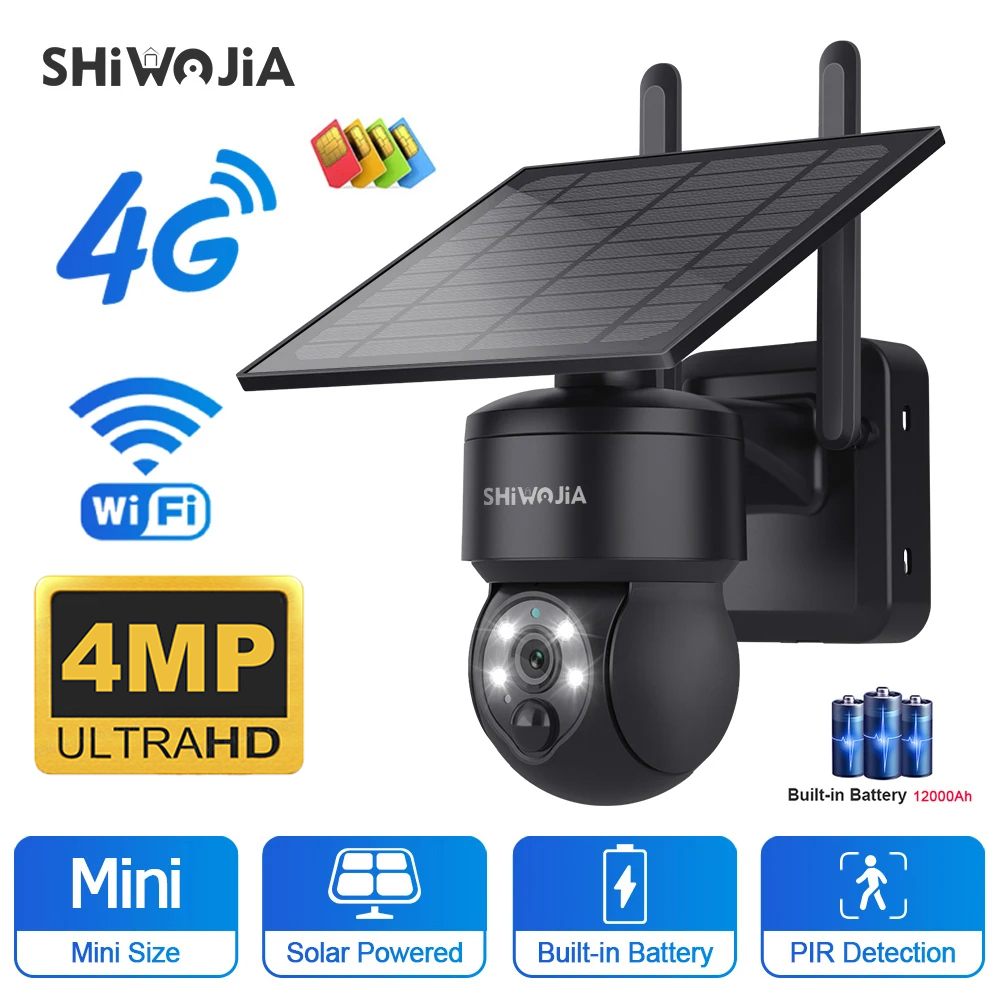 Shiwojia Wifi Wireless Ptz Sol – Home Security Cameras Wireless Bewertung und Preis