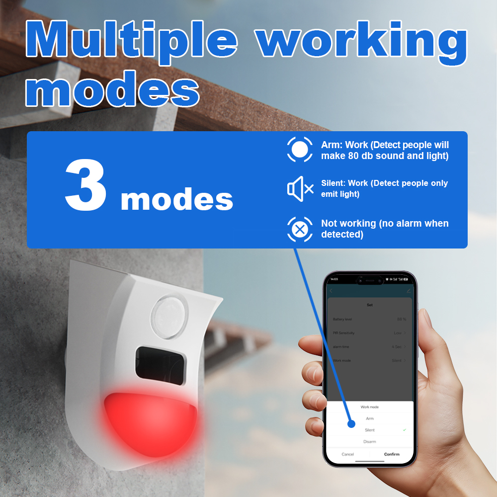 Zigbee Solar-Bewegungsmelder-A – Home Security Yard Sensors Bewertung und Preis
