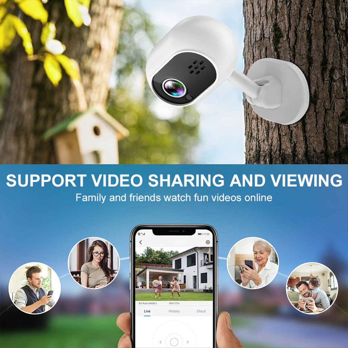 A4 1080P Smart Mini WLAN IP-Ka – Home Security Cameras Wireless Bewertung und Preis