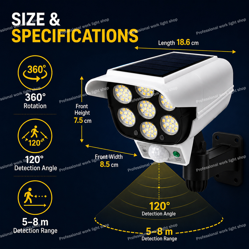 77 LED Solar-Dummy-Sicherheits – Home Security Yard Sensors Bewertung und Preis