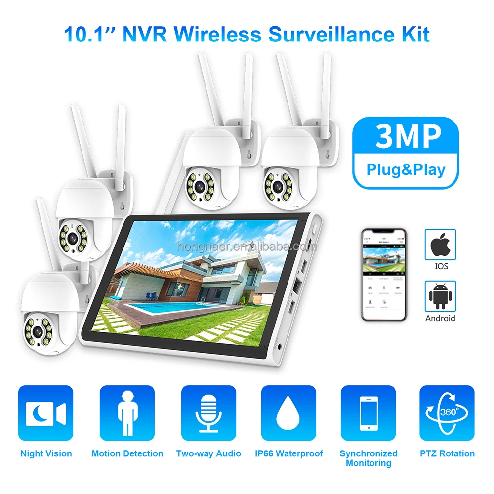 2026 Hongnaer 3MP 4-Kanal WLAN – Home Security Kit Bewertung und Preis