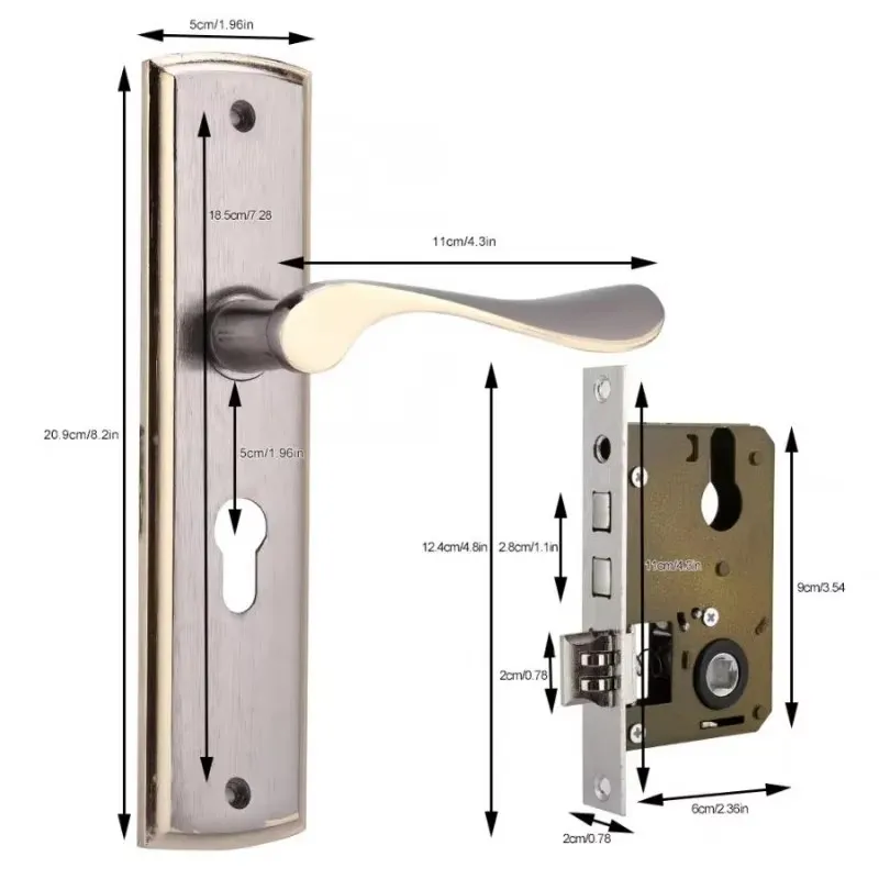 Gold Türgriff Schloss Silent H – Home Security Product Bewertung und Preis