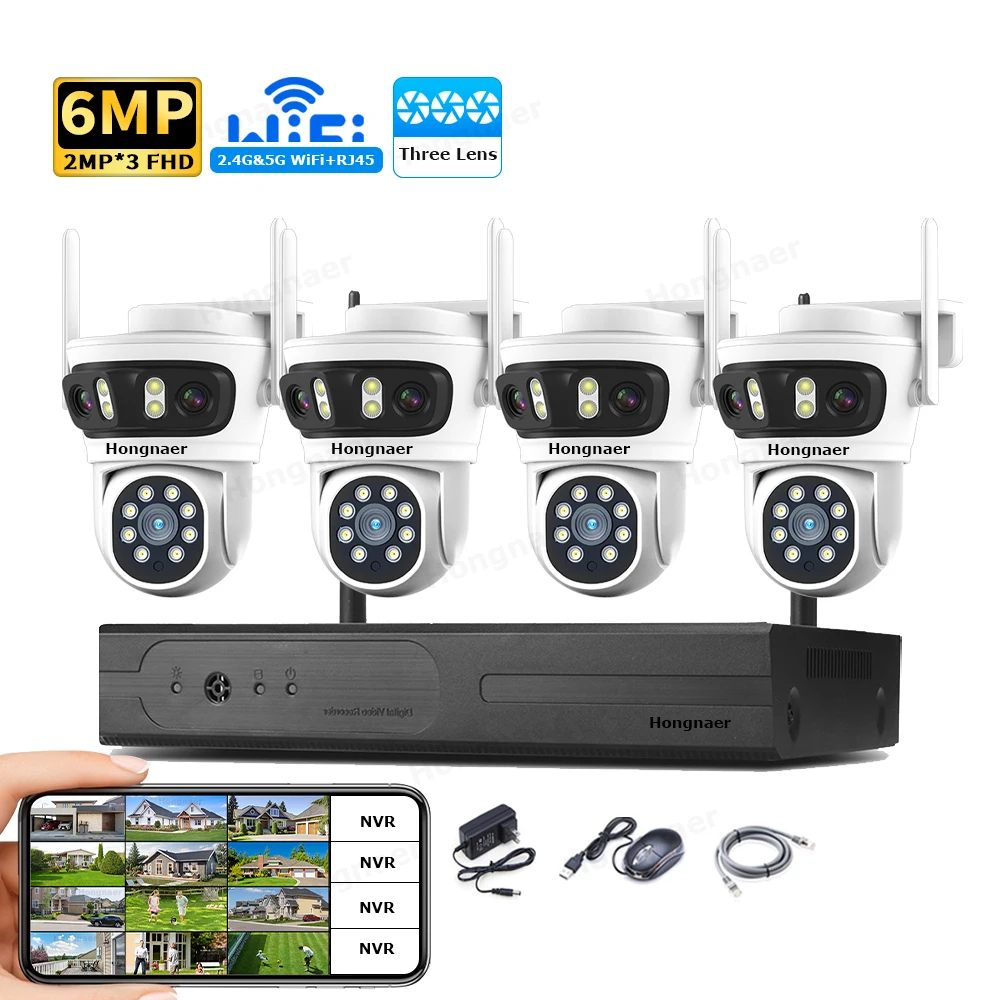 2026 Hongnaer 6MP 4CH 3-Linsen – Home Security Kit Bewertung und Preis