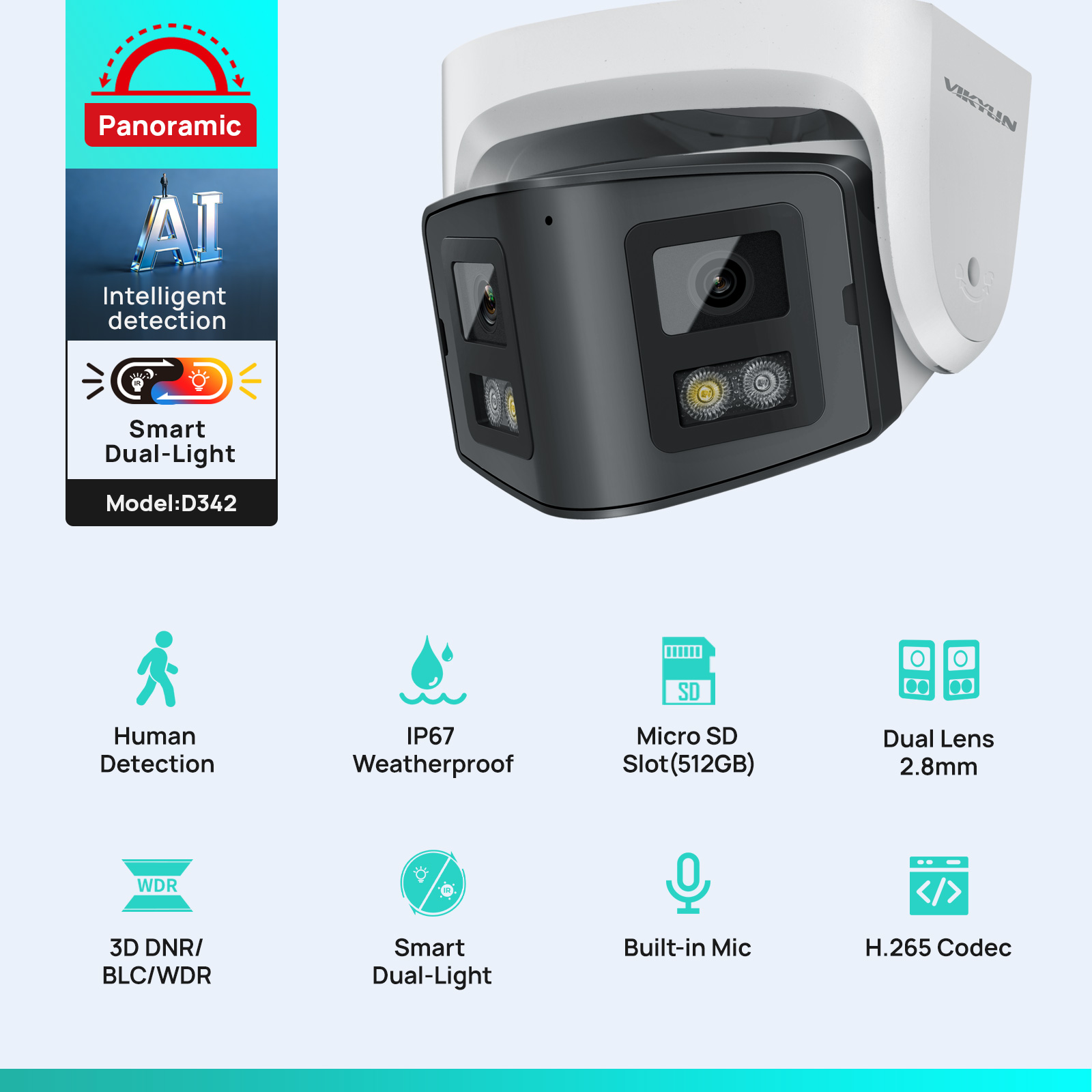 Vikylin 4MP Panorama-IP-Kamera – Home Security System Hikvision Bewertung und Preis