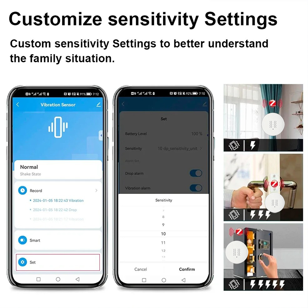 Tuya ZigBee Smart Vibrations-  – Home Security Monitoring System Bewertung und Preis