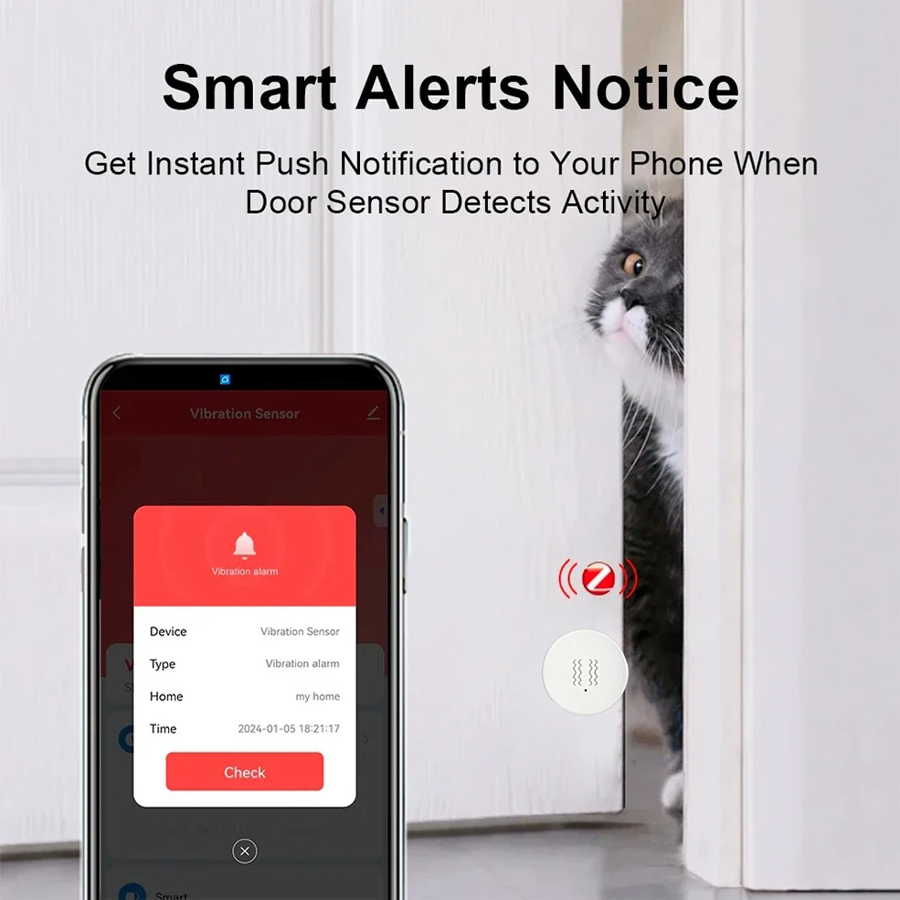 Tuya ZigBee Smart Vibrations-  – Home Security Monitoring System Bewertung und Preis