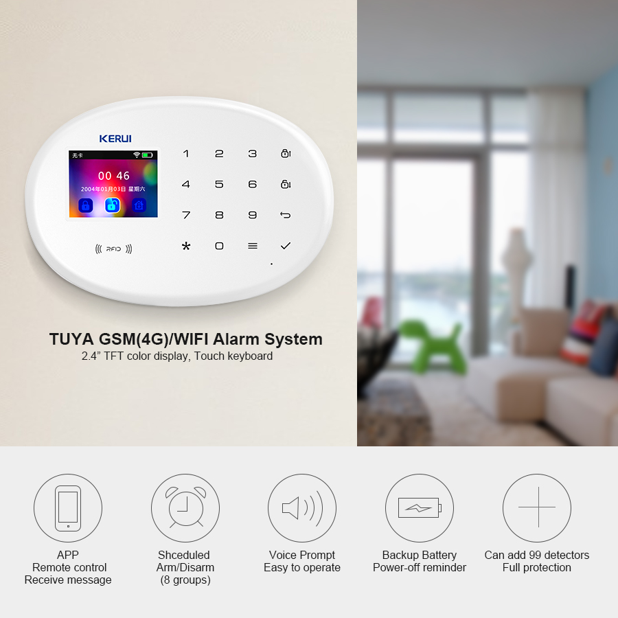 KERUI W202 WIFI GSM Alarm Syst – Home Security System Installation Bewertung und Preis