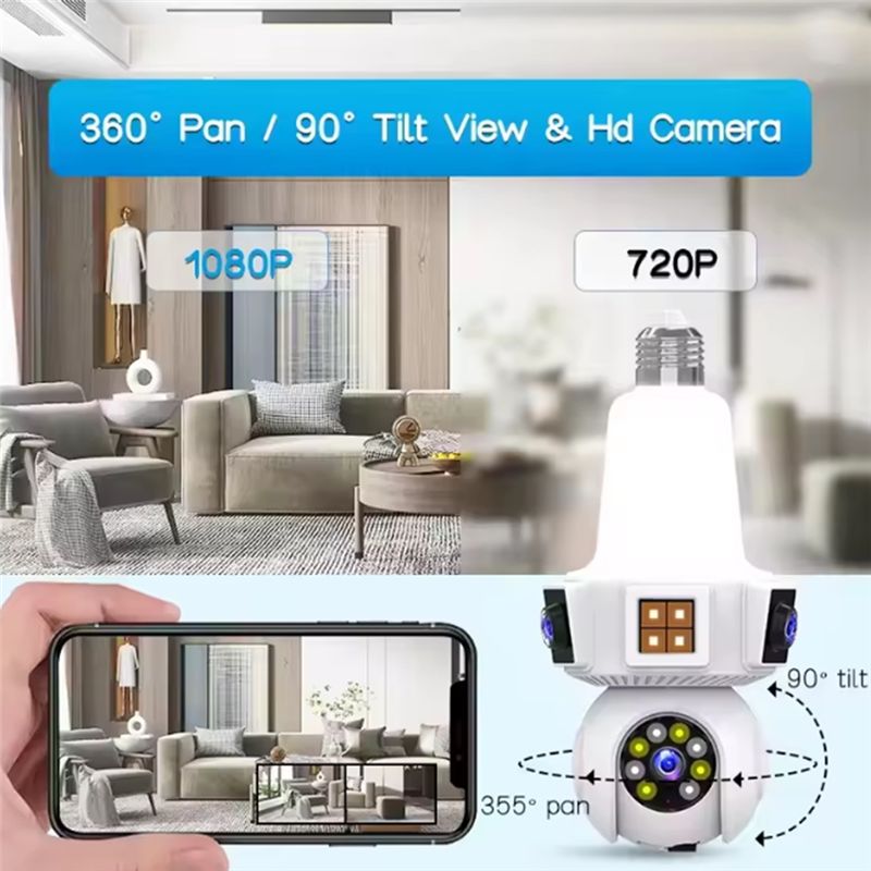 【A08I】Duale Objektiv-Überwachu – Home Security Cameras Wireless Bewertung und Preis