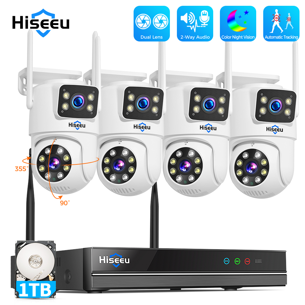 Hiseeu 6MP WLAN Dual-Objektiv- – Home Security Monitoring System Bewertung und Preis