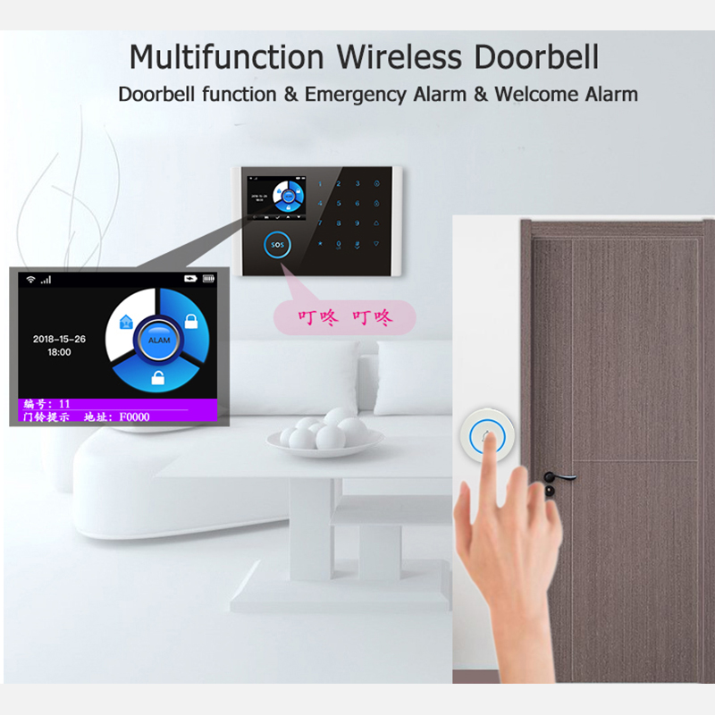 Neue 433 MHz Drahtlose Türklin – Home Security System Installation Bewertung und Preis