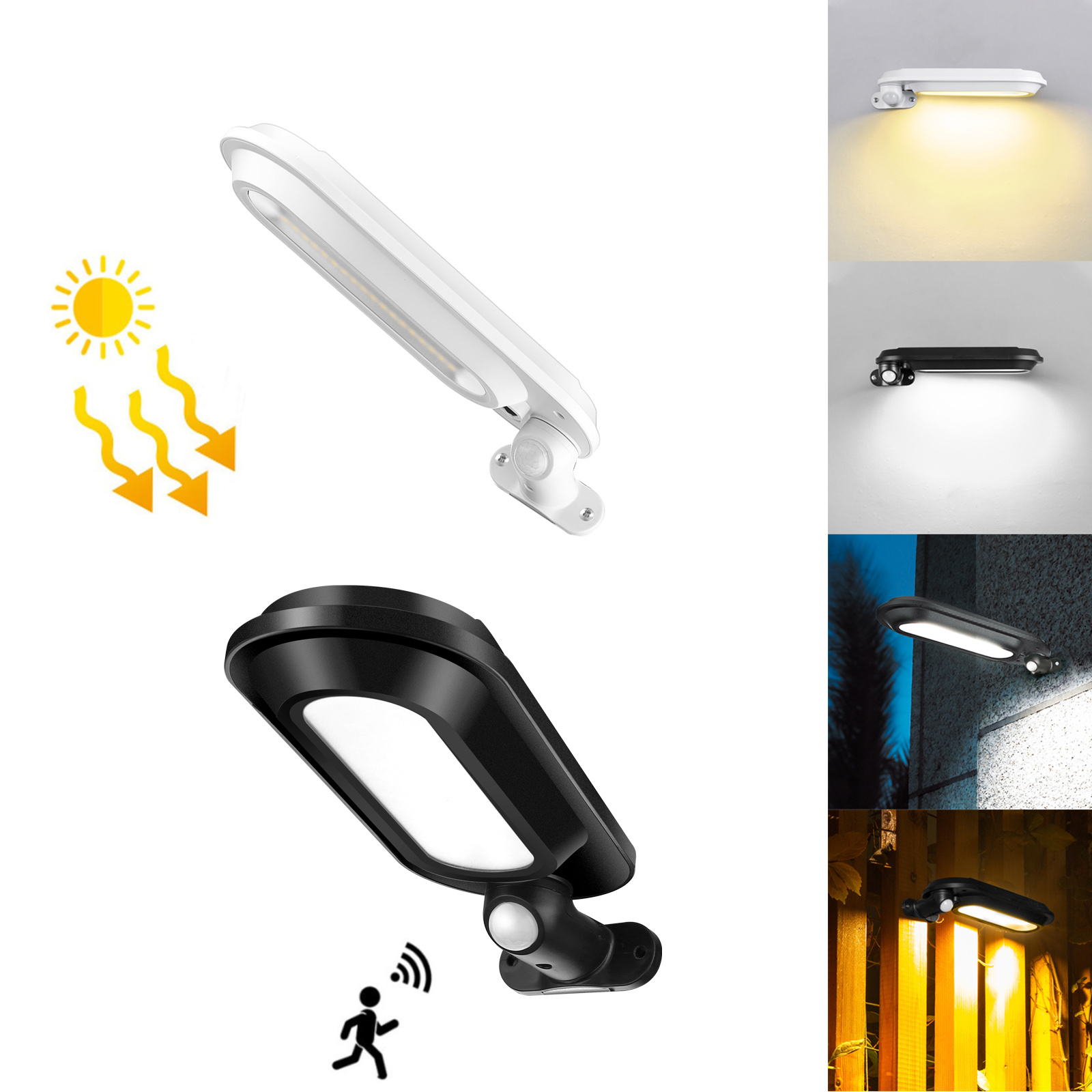 Drehbare Solar Power LED Wand  – Home Security Yard Sensors Bewertung und Preis