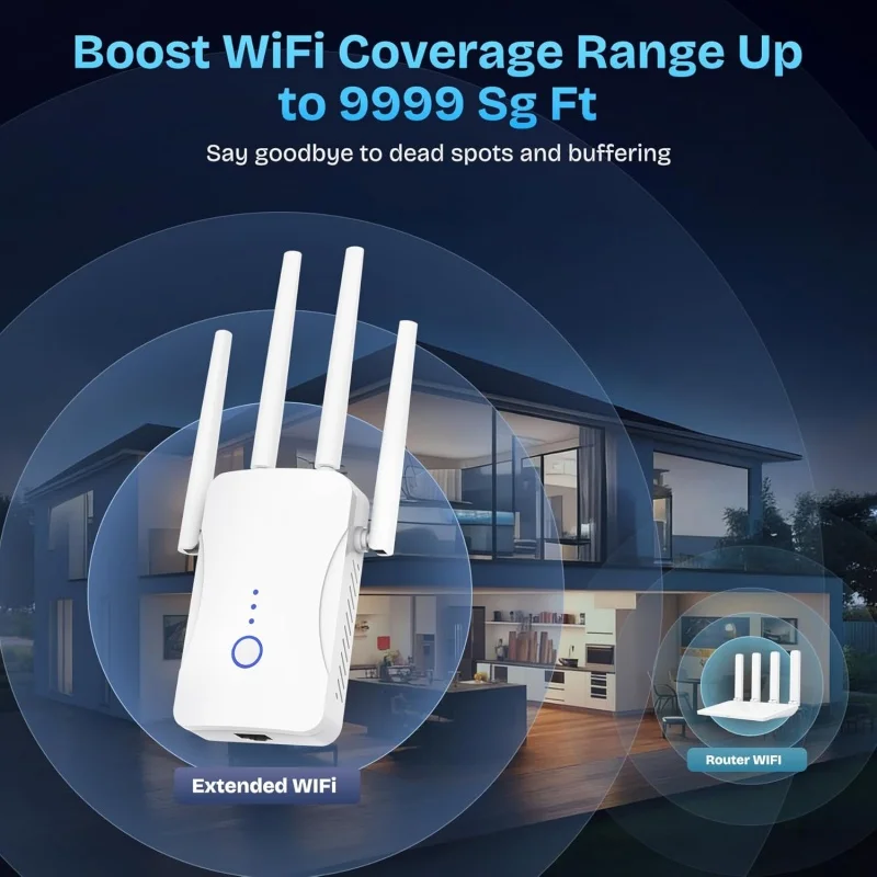 2,4G/5GHz Dual-Band WLAN-Repea – Home Security Wireless Bewertung und Preis