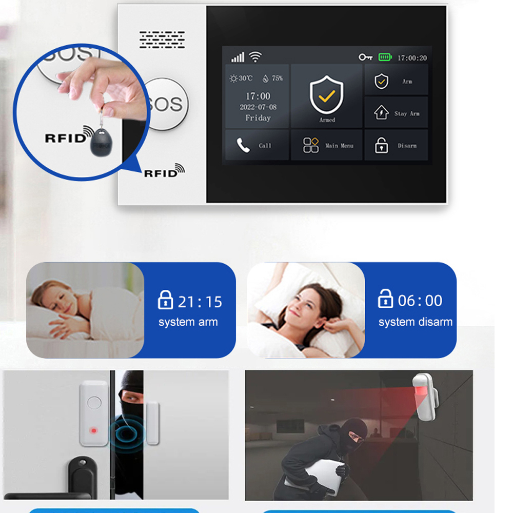 PGST 4G Tuya Smart Home Alarm  – Home Security System Installation Bewertung und Preis